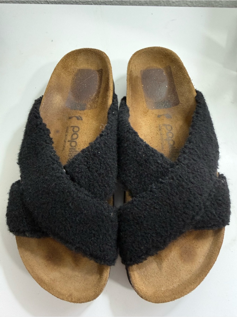 Birkenstock papillio Daytona women size 38 BlackCrossband Slide Sandal - Picture 2 of 7